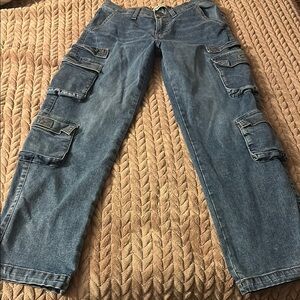 Blue Cargo Jeans